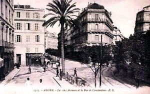 Alger - Cinq Avenues et Rue de Constantine
